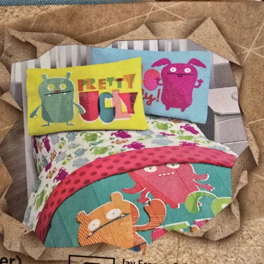 2 Ugly Doll Reversible Pillowcases 20 X 30 In. New Deadstock Y2K‎